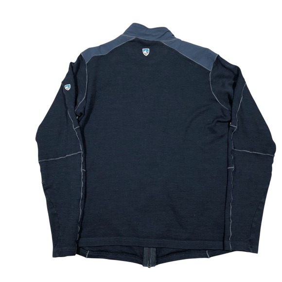 KUHL Merino Wool Sweater Mens M Racr X Full Zip Slim Jacket Mid Base Layer *Flaw - Picture 11 of 15